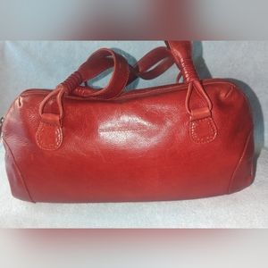 Derek Alexander red leather shoulder bag.